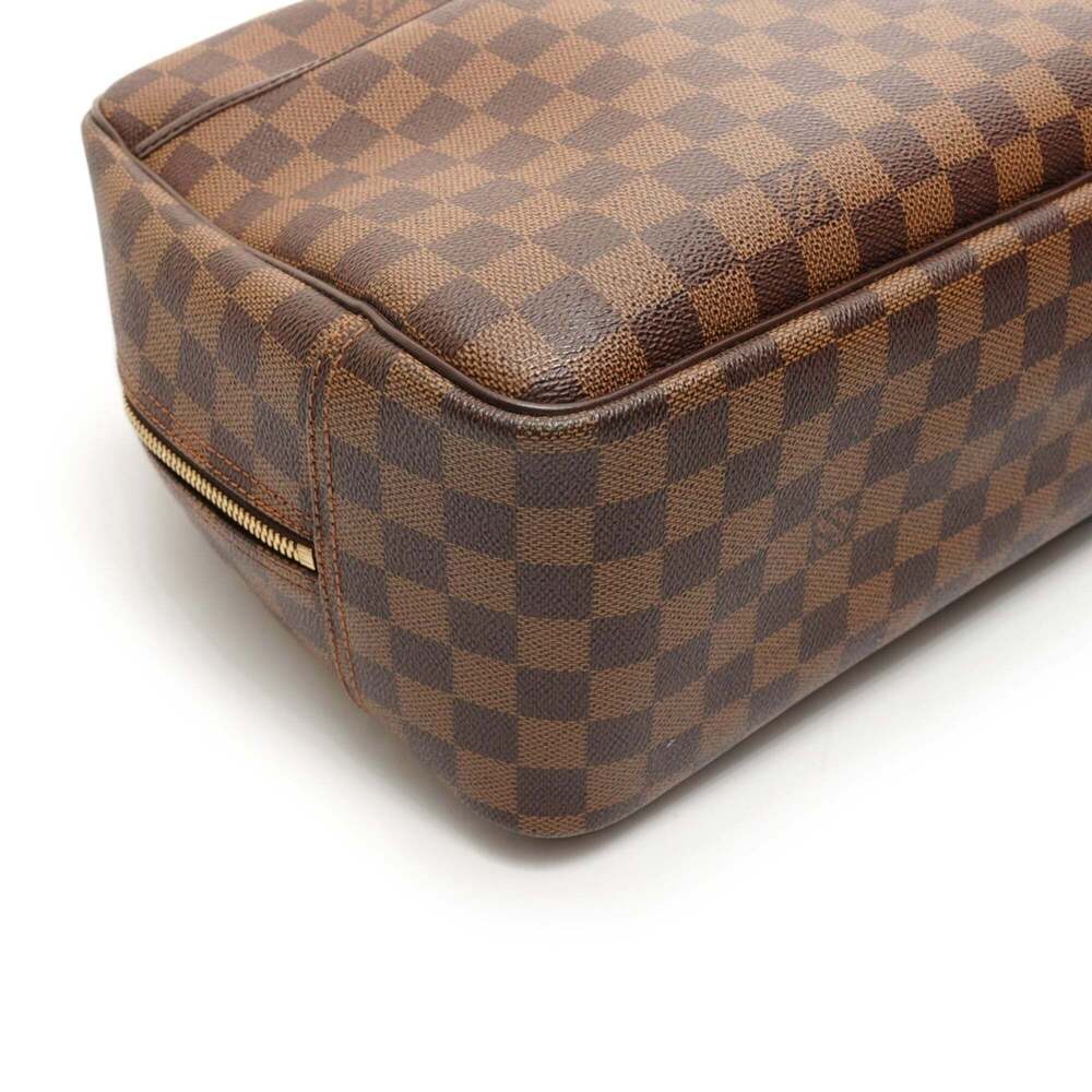 LOUIS VUITTON Authentic Brown Deauville Boston Bag - Picture 5 of 11